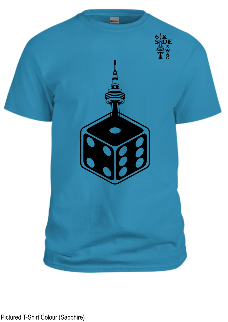 Dotted 416 Dice with CN Tower (Black)